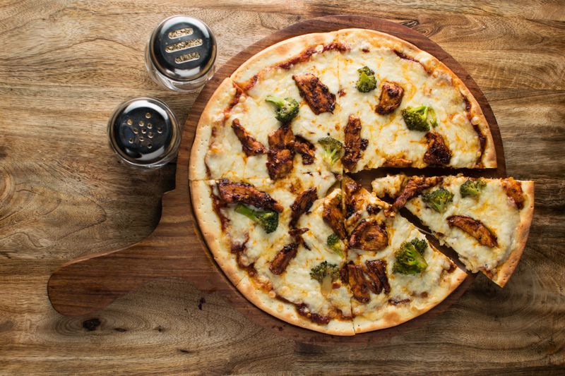 BBQ chicken coal fired pizza Anthony's